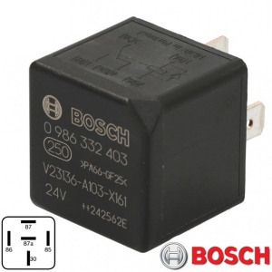 RELEE 24V 30A 5 JALAGA UNIV. BOSCH