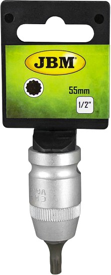 M8 XZN / 12-TÄHIK PADRUNOTSIK 1 / 2". SATIN CR-VAN. RIPUTIGA JBM