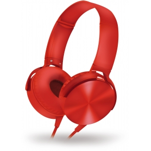 Omega Freestyle kõrvaklapid + mikrofon FH07R, punane