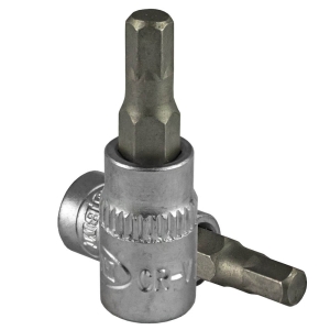 1 / 4" PADRUNOTSIK KUUSKANT HEX 5MM. SATIN CR-VAN. RIPUTUSPAKEND JBM