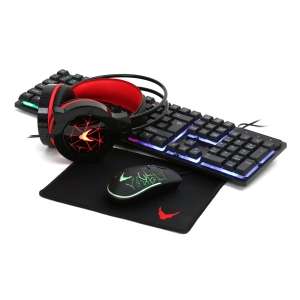 Varr VG4IN1SET02 Gaming 4in1 Set / Keyboard / Mouse / Headset / Mouse Pad / ENG / RGB