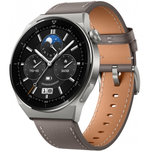 Huawei Watch GT 3 Pro Titanium 46mm, titanium/hall nahk