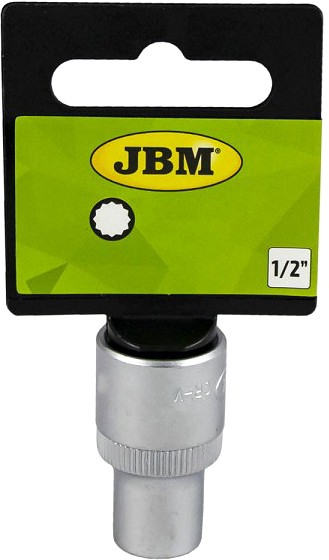 1 / 2" PADRUN LÜHIKE 30MM. 12-KANT. SATIN CR-VAN. RIPUTUSPAKEND JBM