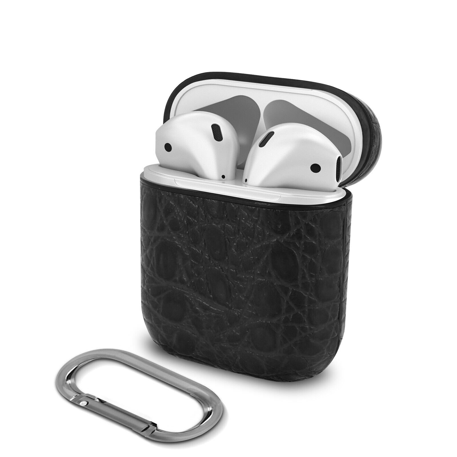 Devia Lux Series Eco Leather Look Magnetic Carabiner Case Apple AirPods 1st Generation