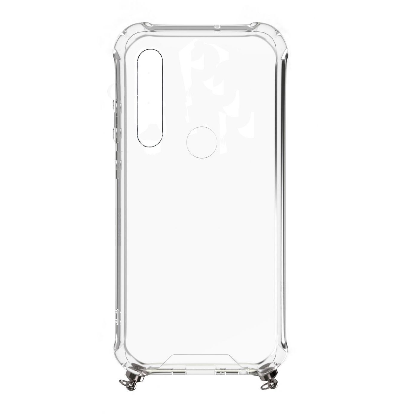 Xiaomi Redmi Note 8 / Redmi Note 8 2021 Silicone TPU Transparent with Necklace Strap Gold