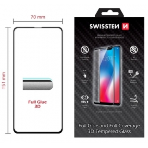 Swissten Ultra Durable Full Face Tempered Glass Apple iPhone 14 Pro Black