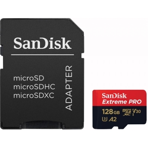 Sandisk mälukaart microSDXC 128GB Extreme Pro + adapter