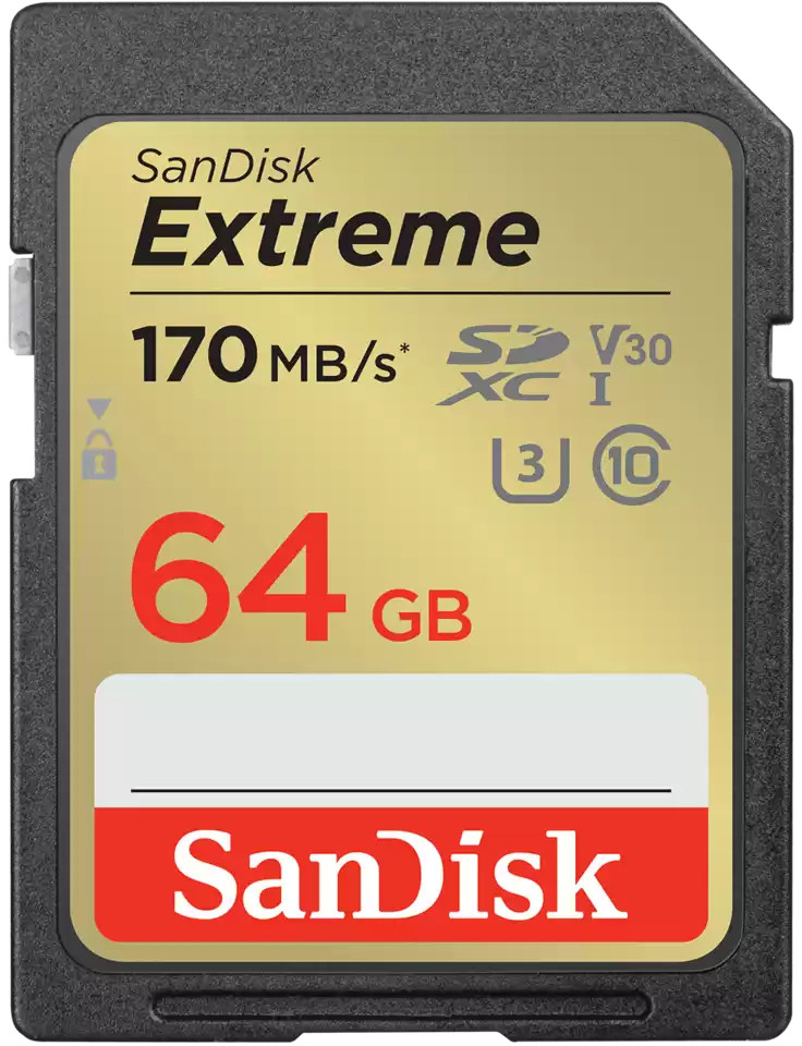 Sandisk mälukaart SDXC 64GB Extreme