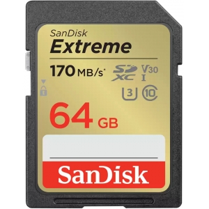 Sandisk mälukaart SDXC 64GB Extreme