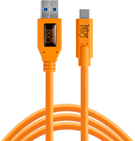 Tether Tools kaabel USB - USB-C 4,6m, oranž