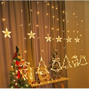RoGer LED Lights Curtain Reindeer 138 LED / Warm-White / 2.5m