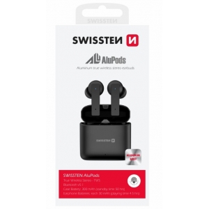 Swissten TWS ALUPODS Bluetooth Stereo Earbuds with Microphone