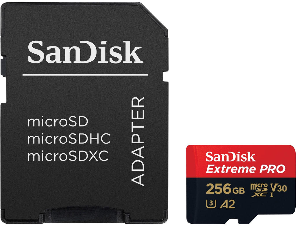 Sandisk mälukaart microSDXC 256GB Extreme Pro + adapter