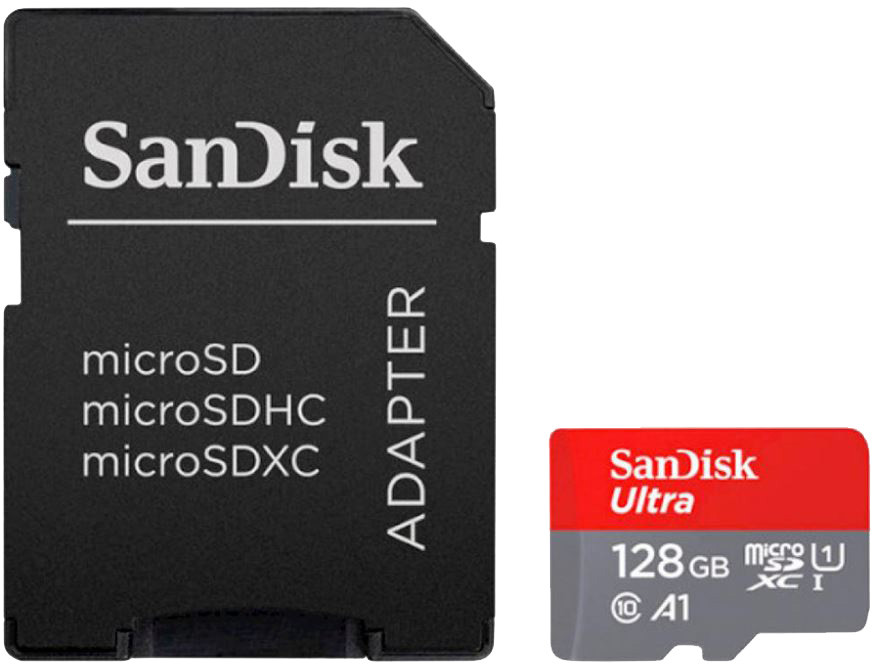 Sandisk mälukaart microSDXC 128GB Ultra A1+ adapter