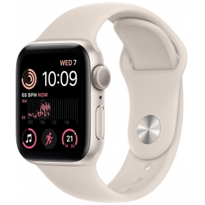 Apple Watch SE 2 GPS 40mm Sport Band, starlight
