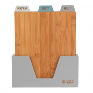 Russell Hobbs RH01366B8LDLDIR Chopping Board Set With Holdert 3pcs