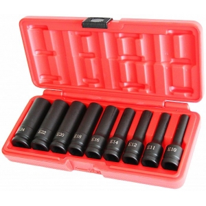 9-OS. 1 / 2" PIKKADE TORX LÖÖKPADRUNITE KOMPL. E10-E24 TRIUMF