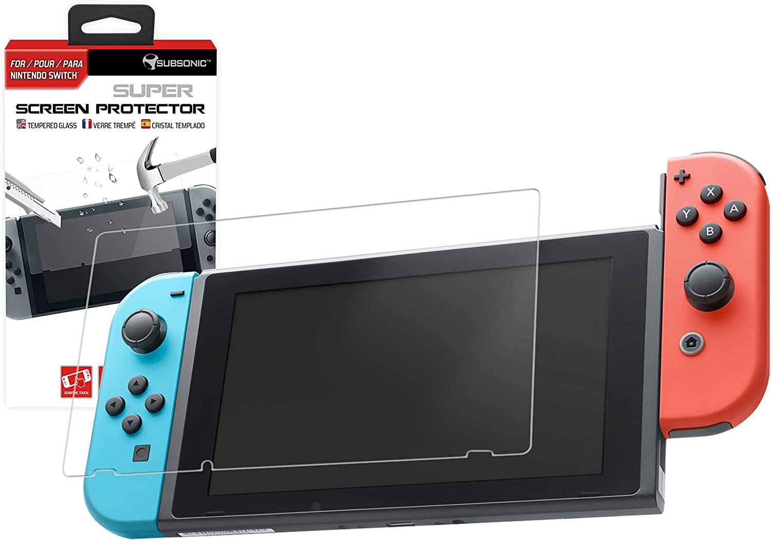 Subsonic Super Screen Protector Tempered Glass for Nintendo Switch