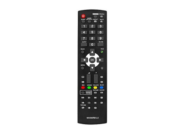 HQ LXP103 TV remote control LCD/LED FUNAI NH205D Black