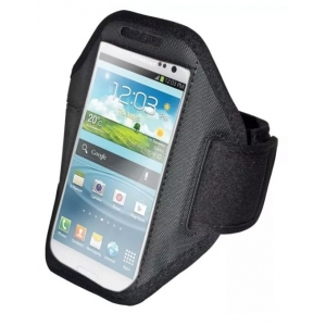 Mocco Universal (11.5x5.9cm) Armband Pouch Case for Sport - Fitness Running Black