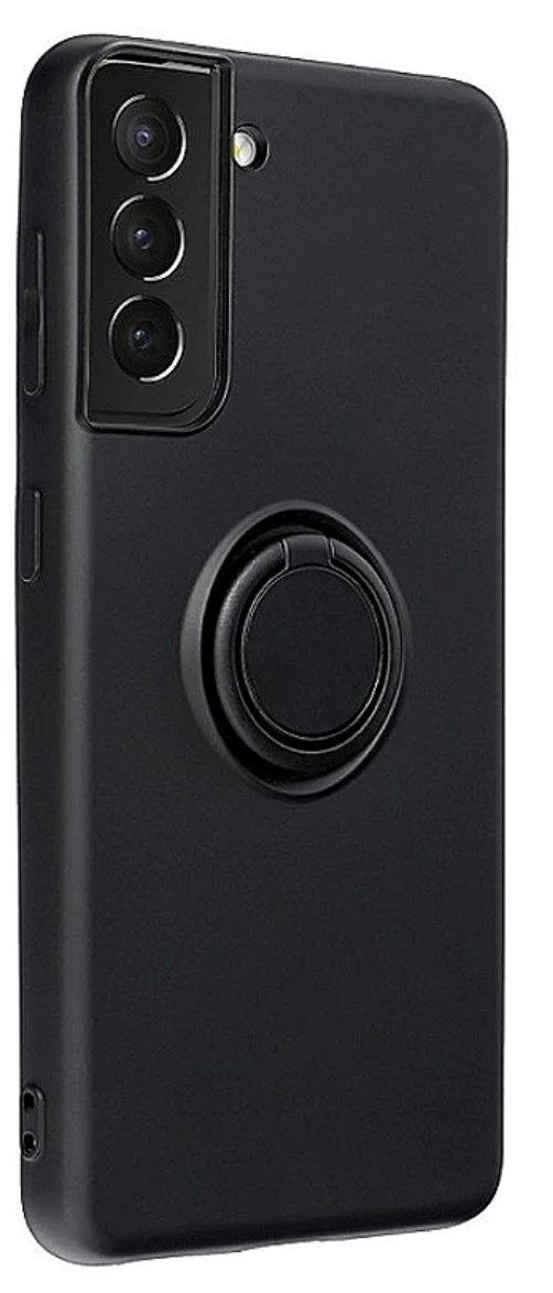 Mocco Pastel Ring Silicone Back Case for Samsung Galaxy S23 Black