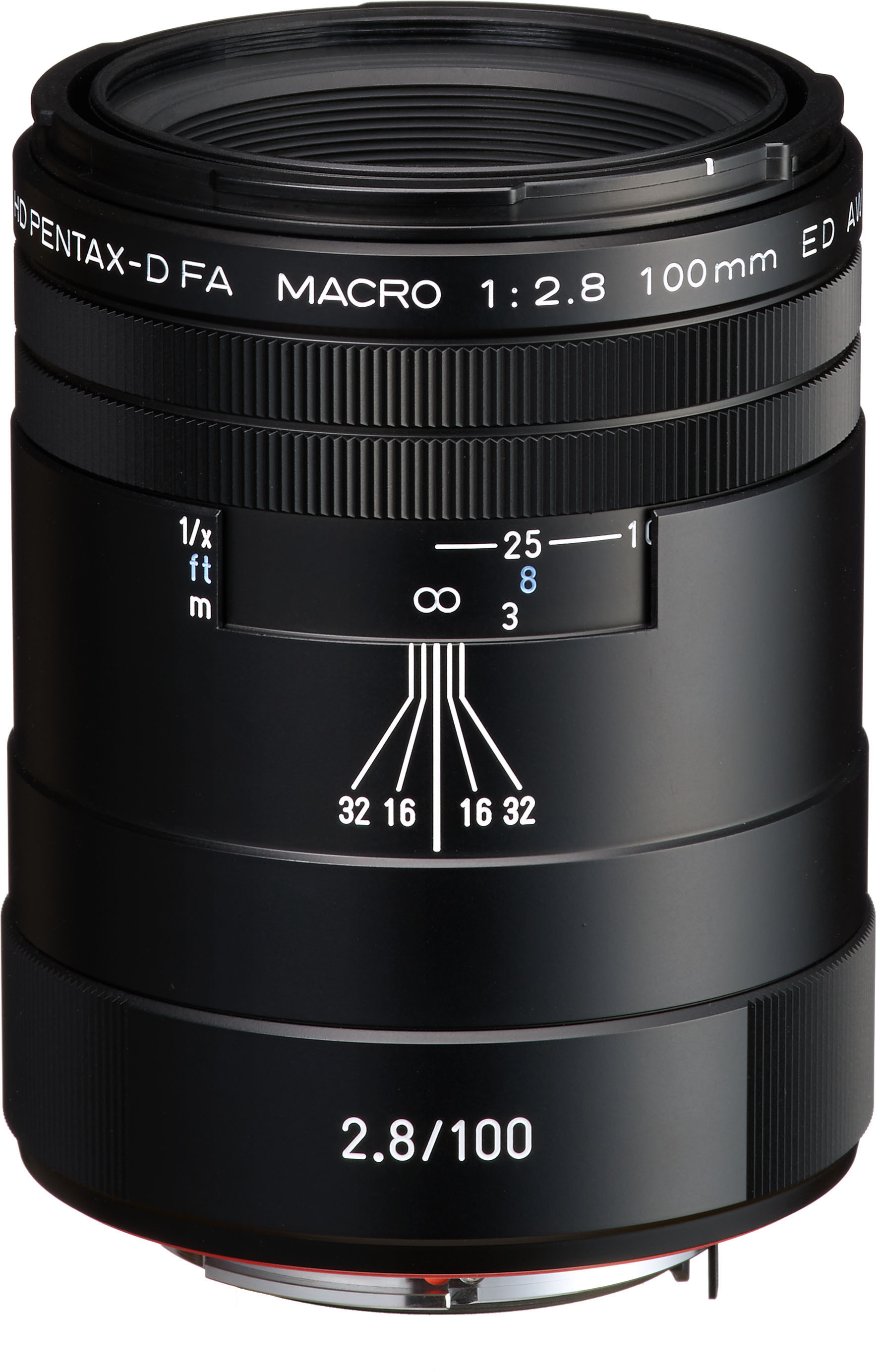 HD Pentax D-FA 100mm f/2.8 Macro ED AW lens, black