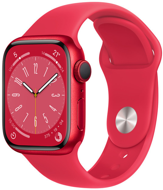 Apple Watch 8 GPS 41mm Sport Band (PRODUCT)RED (MNP73EL/A)