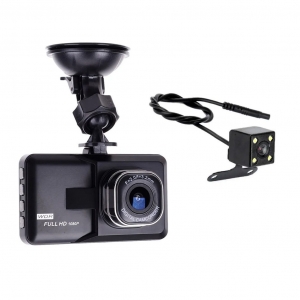 RoGer 2in1 DVR2 Car video recorder and  rear view camera /  Full HD / 170' / G-Sensor / LCD 3''