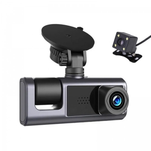 RoGer 3in1 DVR6 Car video recorder with integrated front / rear / inside camera /  Full HD / 170 degree view