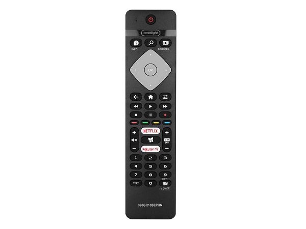 Lamex LXP398GR10 TV remote control PHILIPS LCD/LED 398GR10BEPHN AMBILIGHT, SMART, NETFLIX, RAKUTEN