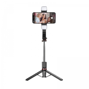 Mocco Pro Selfie Stick with Bluetooth Remote Control / Tripod Extendable / Detachable Lamps