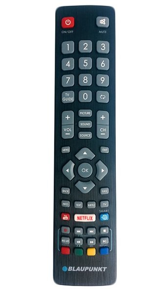 Lamex LXRMC0008 TV remote control LCD Blaupunkt SHARP ,SMART, NETFLIX,YOUTUBE