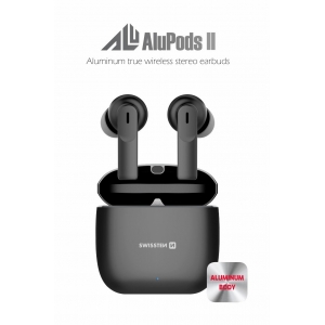 Swissten ALUPODS II TWS Bluetooth Stereo Earbuds with Microphone