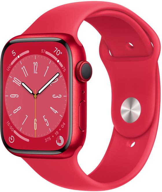 Apple Watch 8 GPS 45mm Sport Band (PRODUCT)RED (MNP43EL/A)