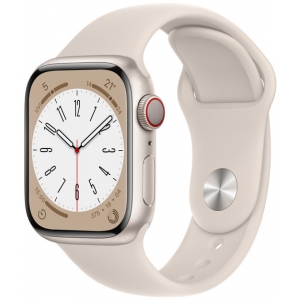 Apple Watch 8 GPS + Cellular 41mm Sport Band, starlight (MNHY3EL/A)