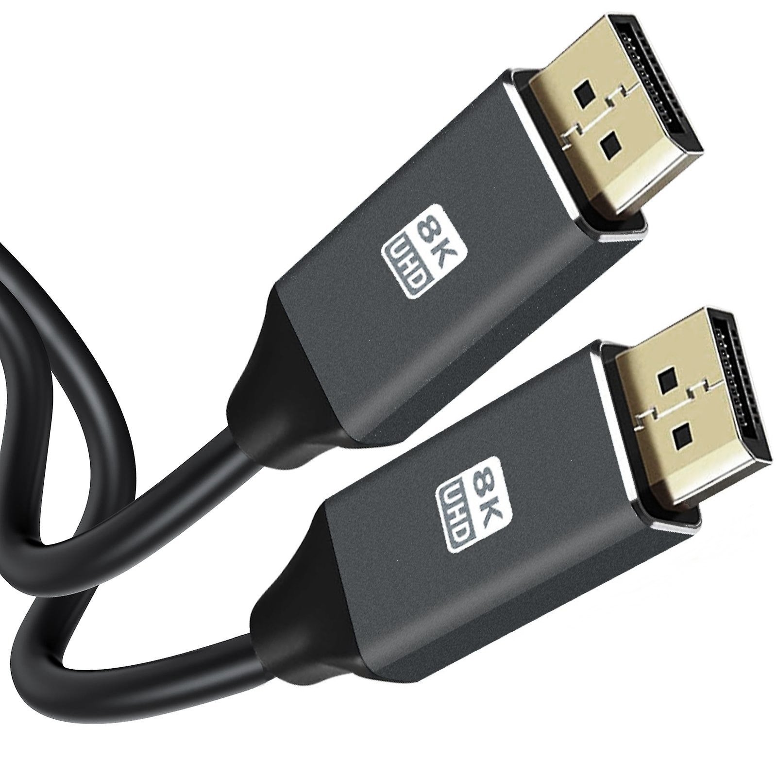 RoGer DisplayPort v1.4 8K UHD Cable 1.8m