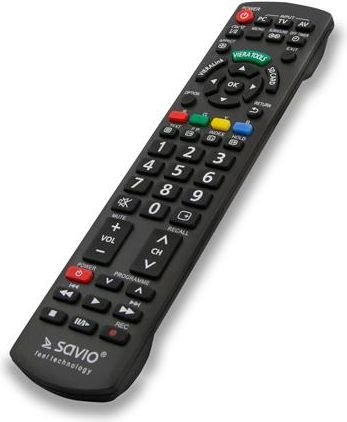 Savio RC-06 Universal Remote For Panasonic TV Black