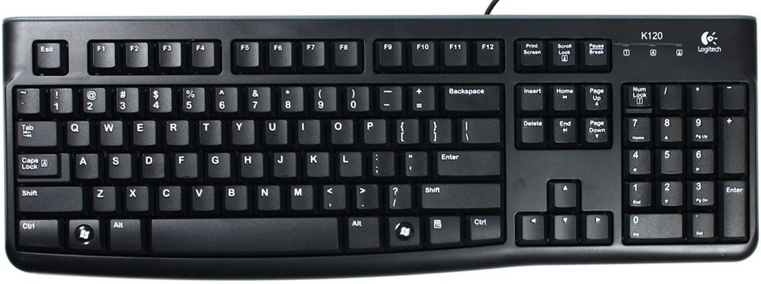 Logitech K120 Business OEM клавиатура USB Черная (ENG)