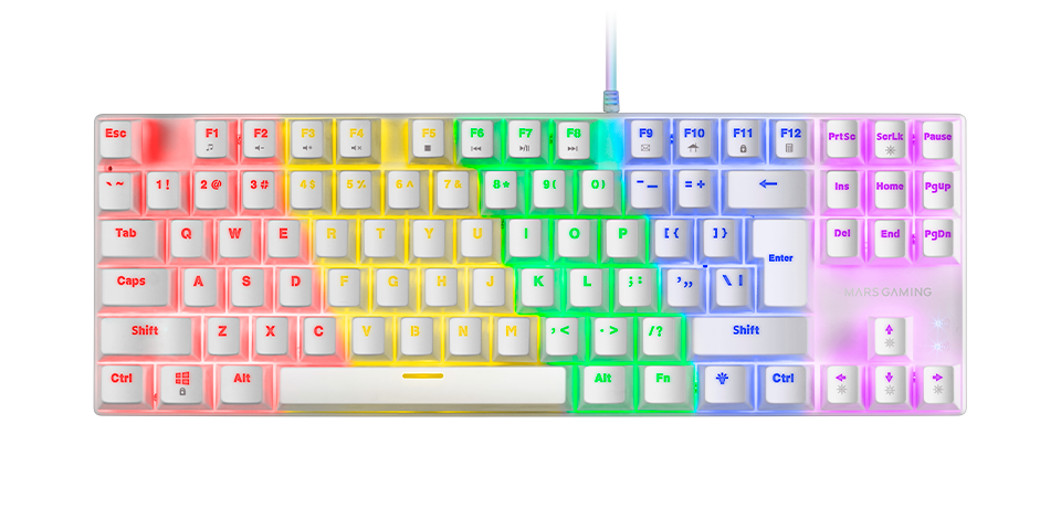 Mars Gaming  MK80 Gaming Mechanical Keyboard RGB / Brown Switch / US