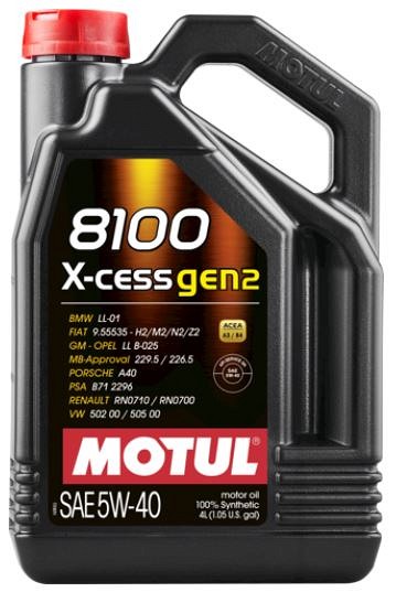 MOTUL 8100 X-CESS GEN2 5W40 4L