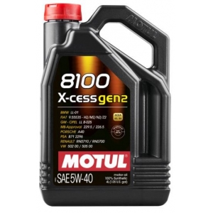 MOTUL 8100 X-CESS GEN2 5W40 4L