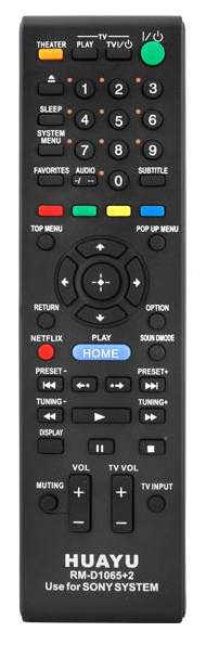 HQ LXP1065 TV Pults SONY DVD / AUX / Черный