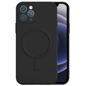 Mocco MagSilicone Soft Back Case Silicone Case for Apple iPhone 14 Pro Max Black