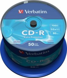Verbatim Матрицы CD-R  700MB 1x-52x Extra Protection 50 Pack Spindle
