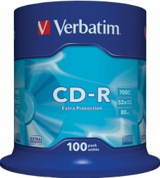 Verbatim Матрицы CD-R 700MB 1x-52X Extra Protection, 100 Pack Spindle
