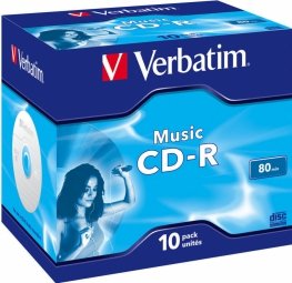 Verbatim Матрицы CD-R Audio 80Min Music 10 Pack Jewel