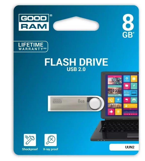 Goodram 8GB UUN2 USB2.0  Flash Memory