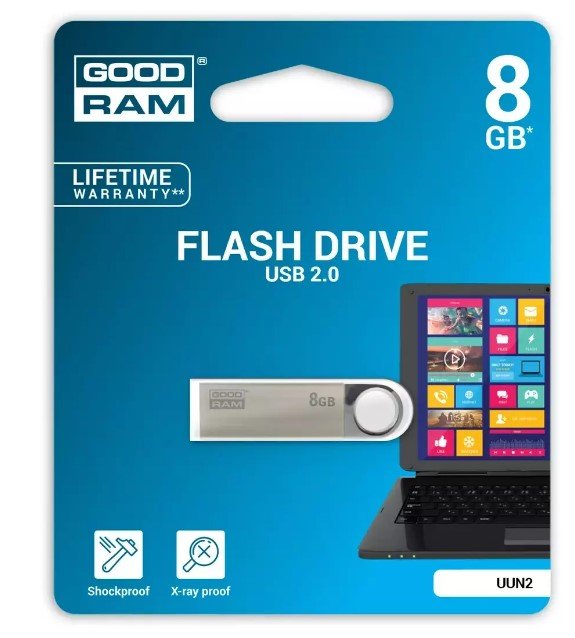 Goodram 8GB UUN2 USB2.0 Флеш Память