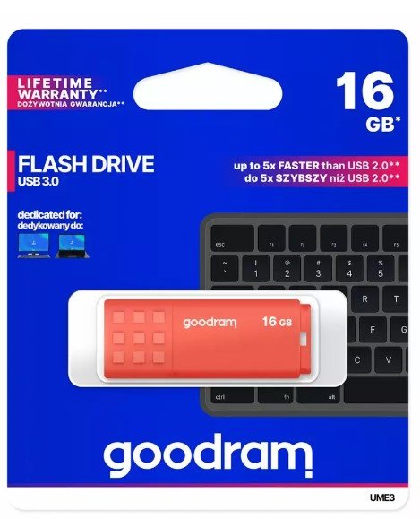 Goodram 16GB UME3 USB 3.0 Flash Memory