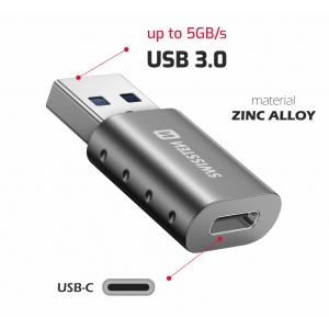 Swissten Adapter USB-A / USB-C